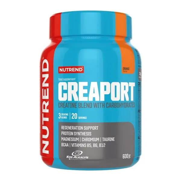 NUTREND Creaport Pomarańcza – kompleks kreatynowy z węglowodanami, 600 g