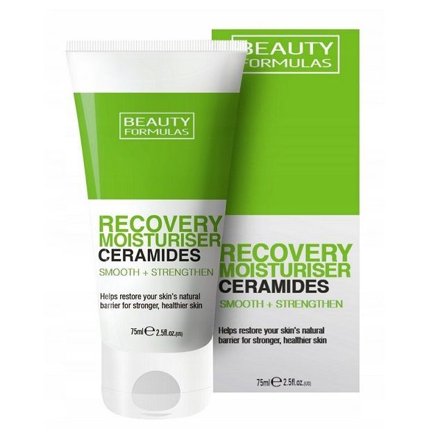 Beauty Formulas Recovery Moisturiser – Regenerujący Krem do Twarzy z Ceramidami, 75 ml